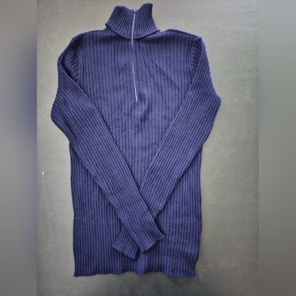 Cashmere by Pringle - Navy Mock Turtleneck Sweater - Vintage NWOT - Picture 8 of 8